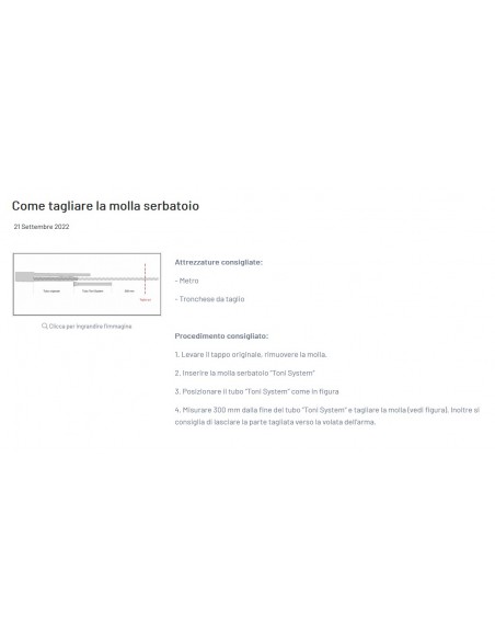 Long magazine tube estension spring ga.12 - TONI SYSTEM