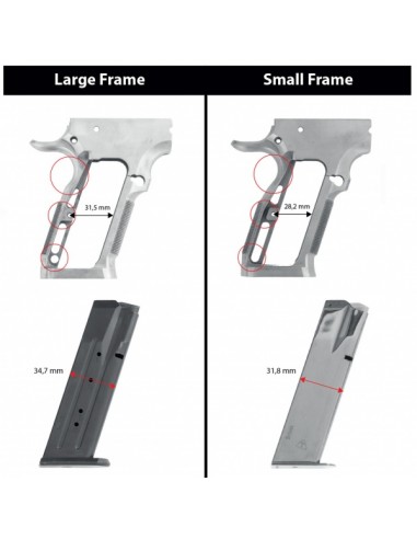3D ultra short grips - large frame...