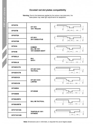 Dovetail base plate for red dot (type...