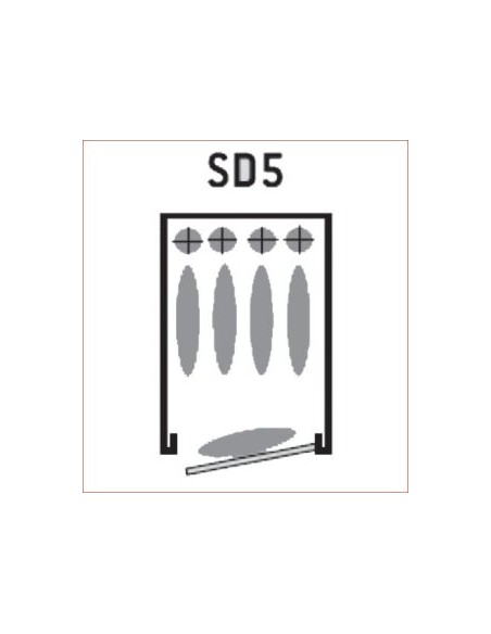 Cassaforte Sentinel SD5 - 4 armi con ottica + 1 nella porta - INFAC