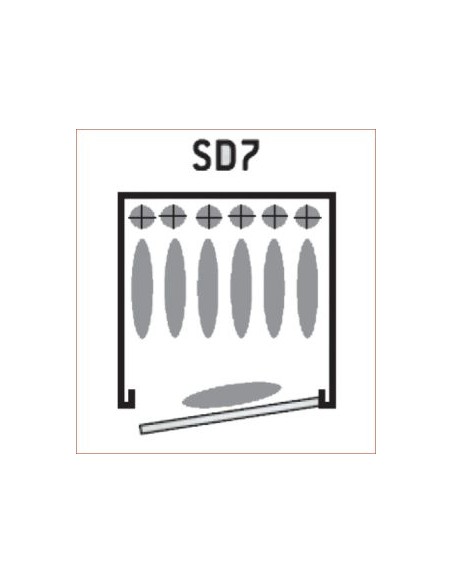 Cassaforte Sentinel SD7 - 6 armi con ottica + 1 nella porta - INFAC