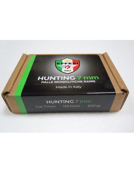 Ogives monolithique en cuivre - Hunting Cal. 7