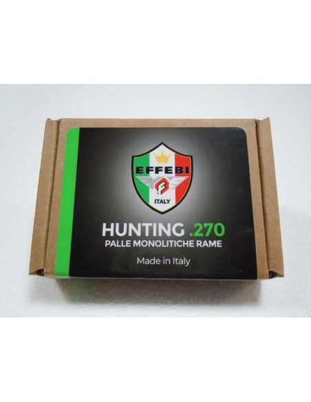 Ogives monolithique en cuivre - Hunting Cal.270