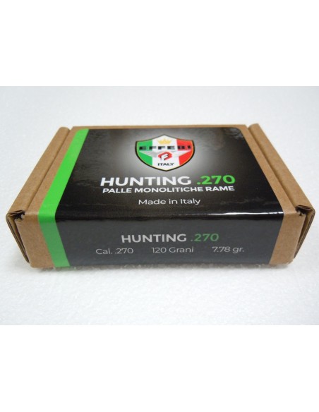 Ogives monolithique en cuivre - Hunting Cal.270