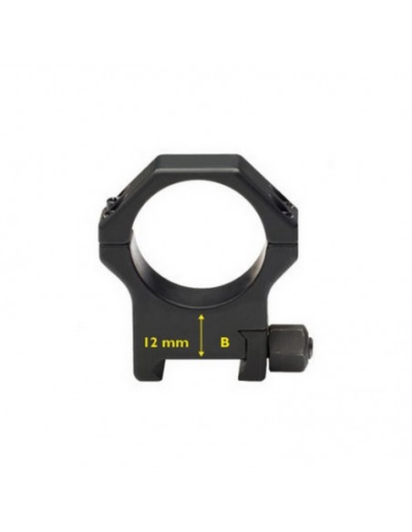 Pair of Rings for Picatinny in reinforced steel - ø 1"  H 12 mm - CONTESSA
