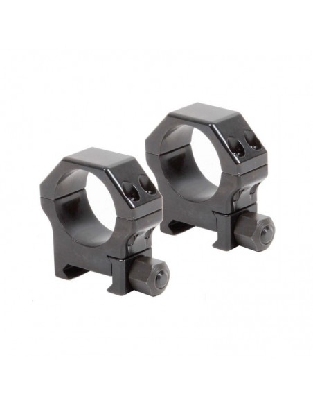 Coppia di Anelli per Picatinny in acciaio rinforzato - ø 30 mm H 8 mm - CONTESSA