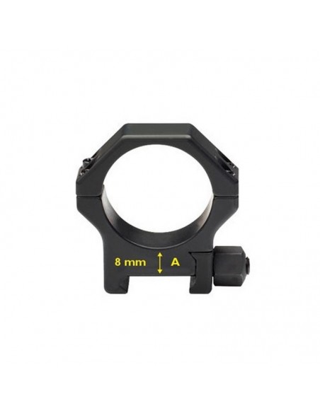 Pair of Rings for Picatinny in reinforced steel - ø 34 mm  H 8 mm - CONTESSA