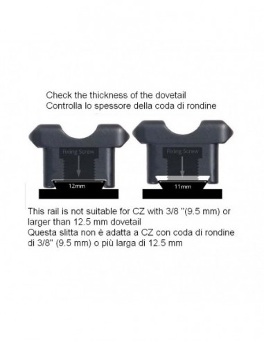 Picatinny rail in hardened steel for...