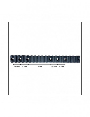 Slitta Picatinny in acciaio temprato...