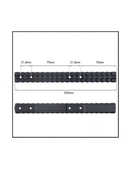 Slitta Picatinny allungata per visore notturno per Browning A-Bolt - CONTESSA