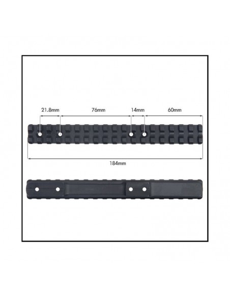 Picatinny rail extended for Night Vision for Browning A-Bolt Short - CONTESSA