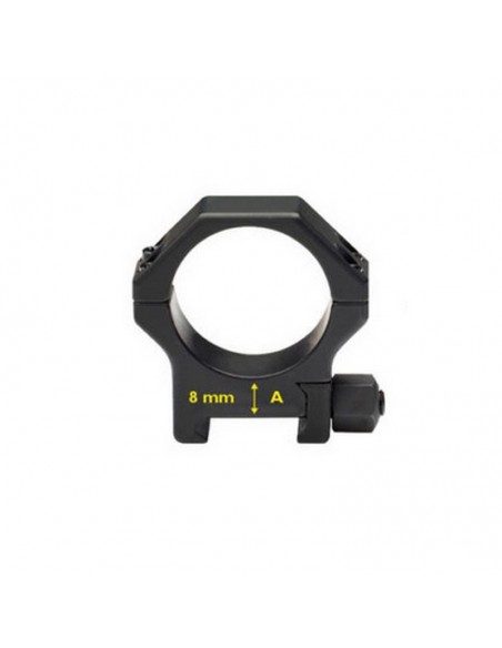 Coppia di Anelli per Picatinny in acciaio rinforzato - ø 36 mm  H 8 mm - CONTESSA