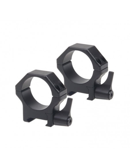 Coppia di Anelli per Picatinny in acciaio rinforzato - ø 30 mm  H 19 mm SR - CONTESSA