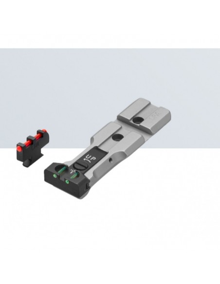 Tacca di mira "Red Dot Ready" e mirino in fibra ottica LPA per S&W Revolver